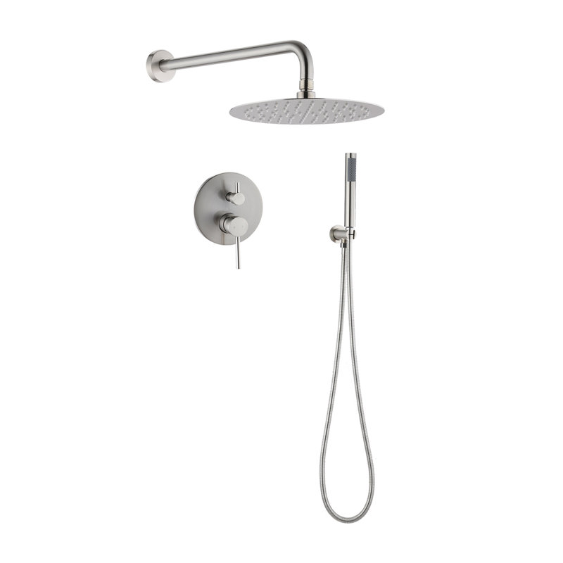 Wall Mounted Shower Only Faucet, Brushed Nickel