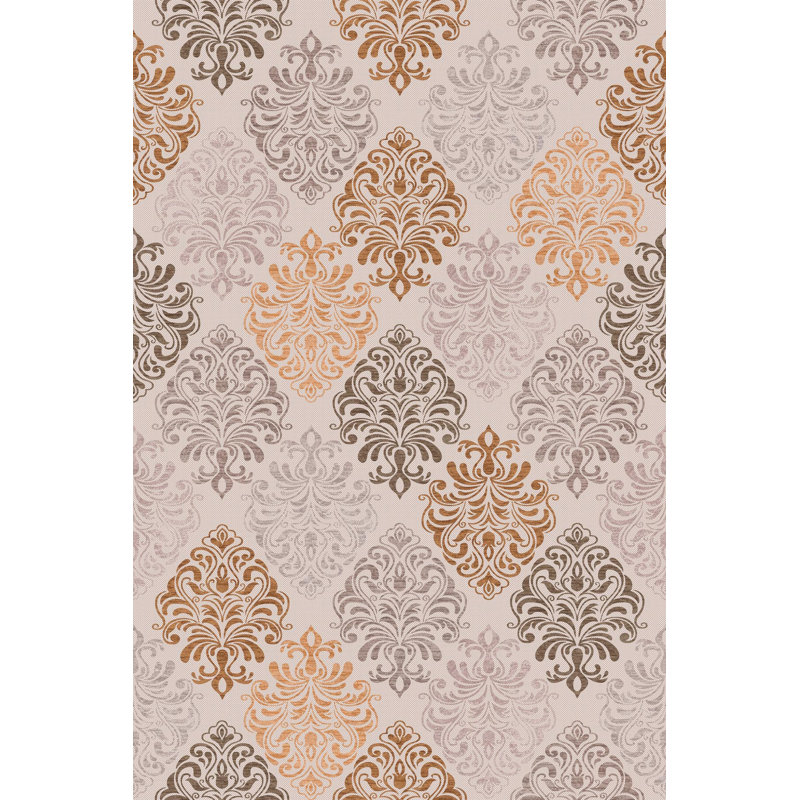 Stylish Hall Carpet (2.6 x 4.9 ft), 100% Polyester, 650 g/m² | Antibacterial, Non-Slip Underside, 0.3 in Pile Height | Machine Washable, 3D Digital Printing | Perfect for Entryway, Living Room, and Bedroom Décor
