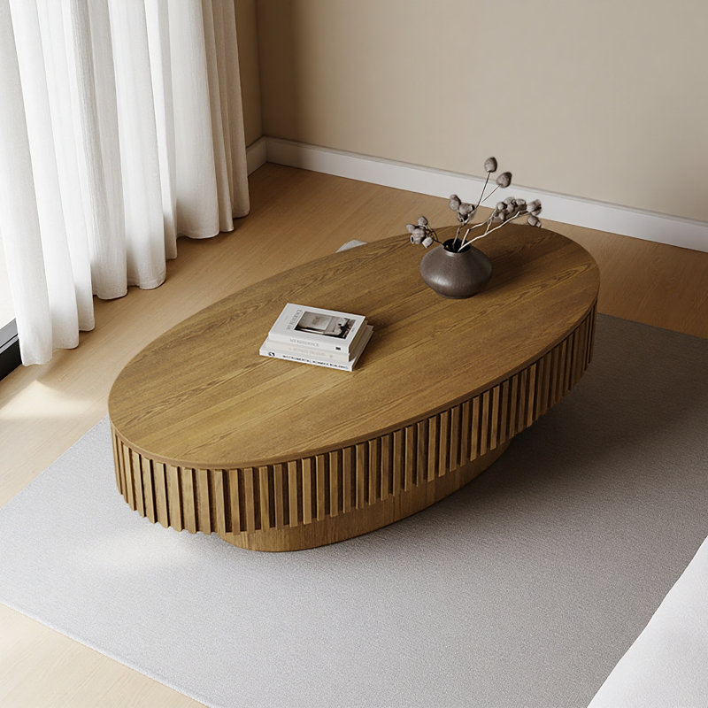 47'' Oval Coffee Table With Storage
