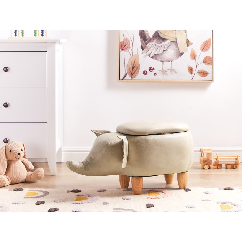 Lapp 70cm Wide Faux Leather Unique Pouf Ottoman with Storage