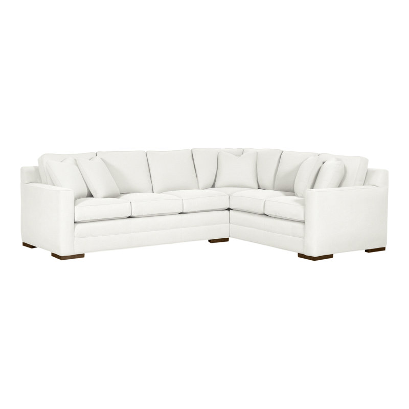 Summerton Upholstered L-Shaped Sectional Right Hand Facing, Kempsey Sheepskin, Havana