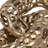 Emmeloord Decorative Object Metal & Aluminum Perforated Link Design 12" Sculptural Accent in Metallic Gold Finish for Modern Home Office Bedroom or Living Room Decor