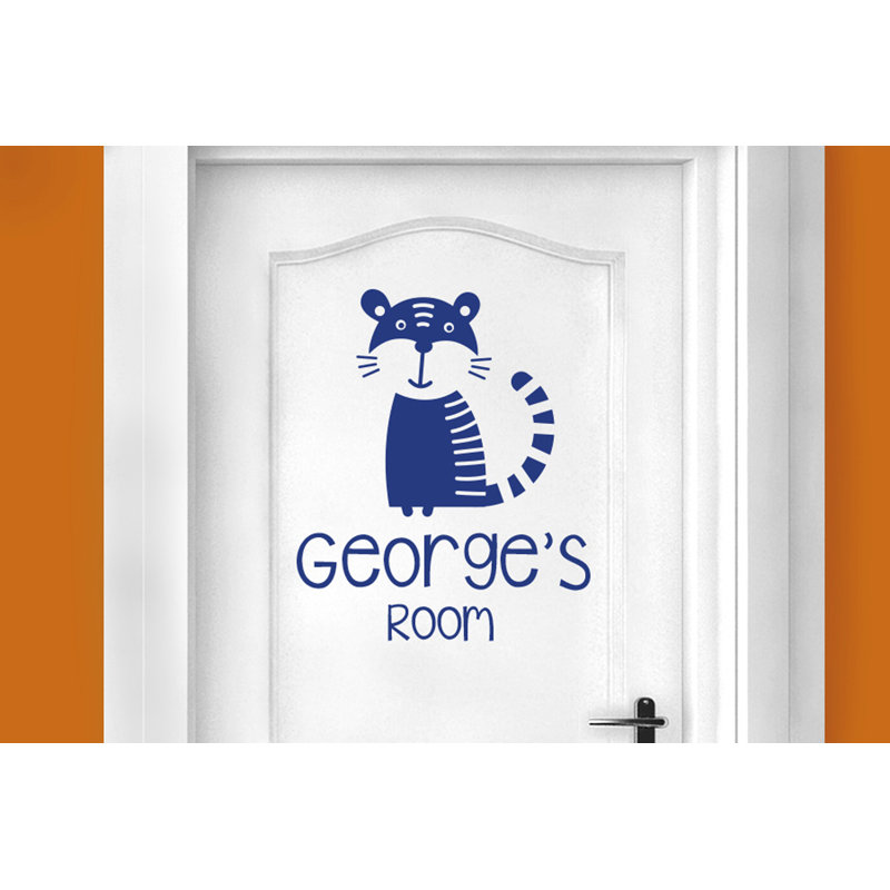 Animals Wall Decal, Dark Blue