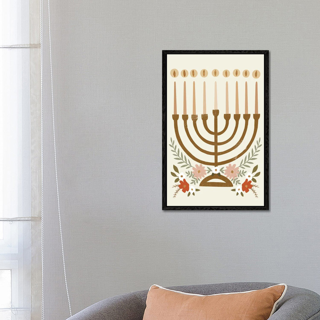 Natural Hanukkah Collection II von Victoria Barnes - Galerie-verpackte Leinwand Giclée auf Leinwand