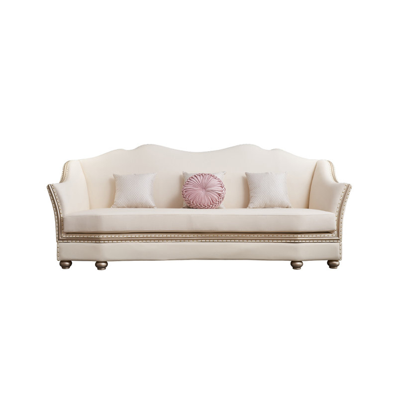 96.8'' Leather Sofa