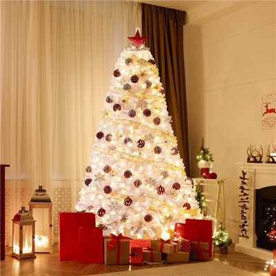 Pre-Lit Fir Artificial Christmas Tree