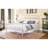 White Full Bed With Spindle Headboard