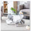 Table basse ronde en verre