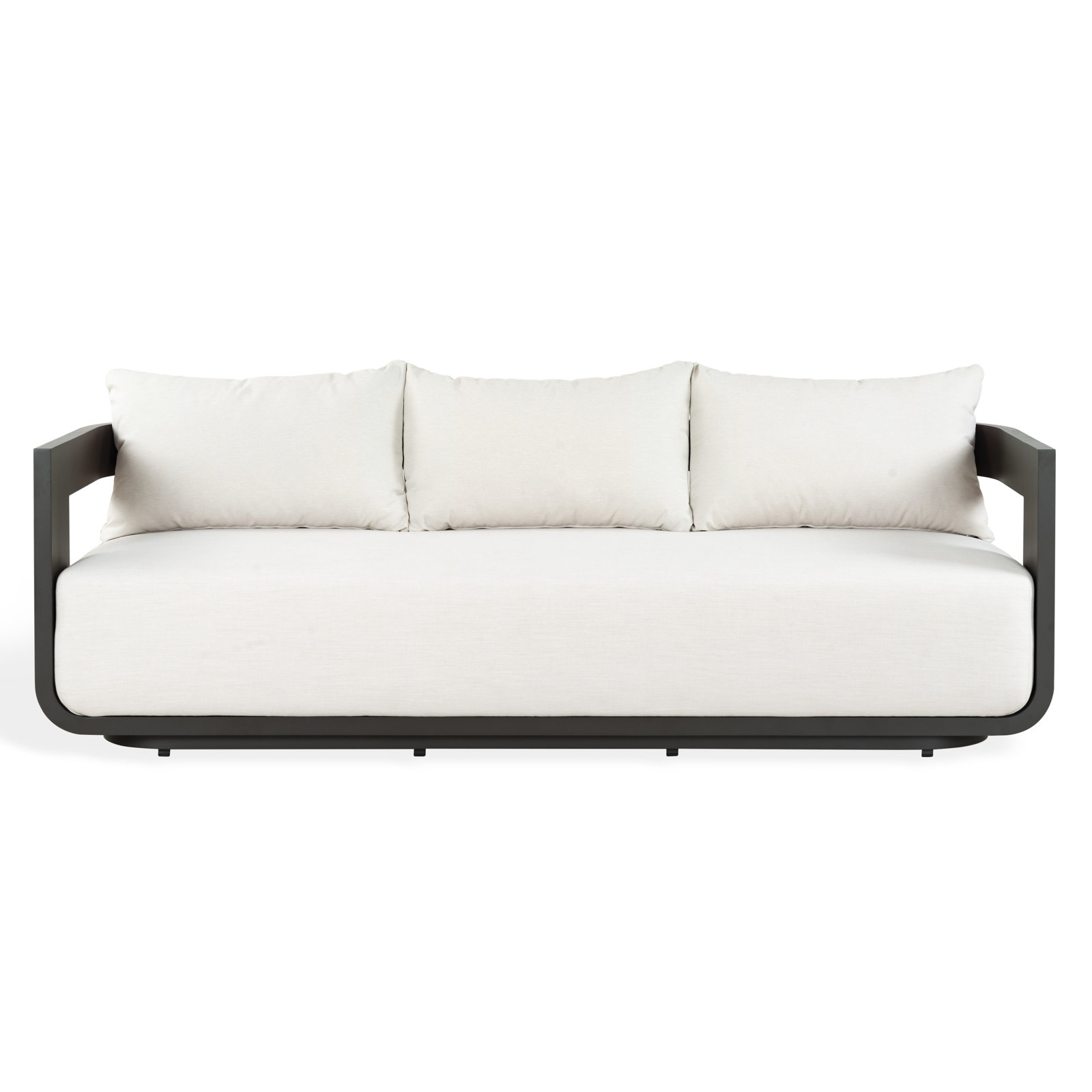 Johnny Aluminum Patio Sofa with Sunbrella Cushions