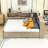 3 Drawers Wood Daybed with Shelves-727620247