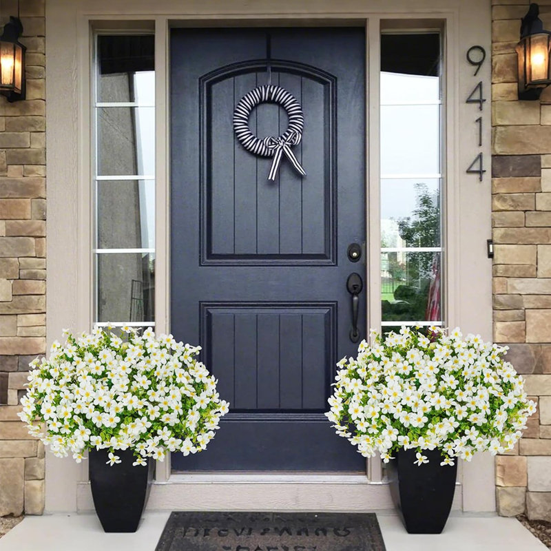 16 paquets de fleurs artificielles pour la décoration d'extérieur ...