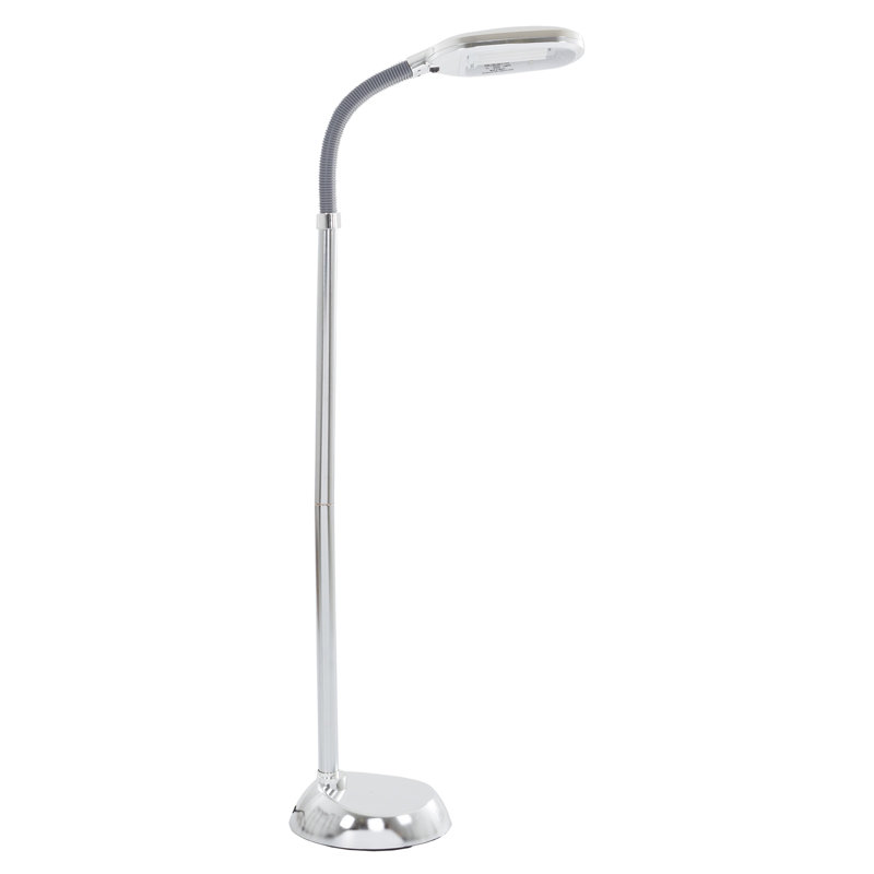 Lampe de travail sur pied Sunlight, Polished Chrome, 62.5"