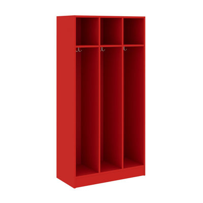 Triple Wide Three Compartment Classroom Cabinet Locker