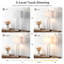 Ensemble de lampes de table modernes à contrôle tactile H 29 po avec abat-jour blanc 29 po (ensemble de 2)-490153077