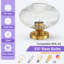 Glass Semi Flush Mount