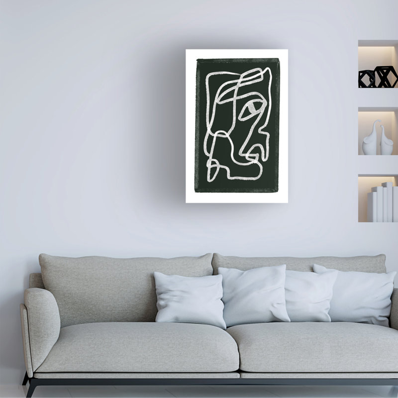 Art sur toile, noir et blanc, bol Sharyn Bursic, H 19 po x l 12 po