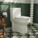 Toilette compacte une pièce à double chasse avec double chasse, modèle Liberty