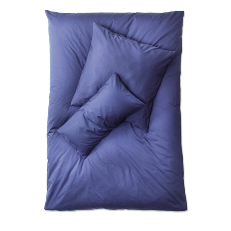 Cotton Solid Colour Duvet Cover Set with Pillowcases Included, 135cm x 200cm - 1 pillow 40cm W x 80cm L, Stone