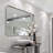 Eitzen Rectangle Wall Mirror High-Strength Tempered Glass and  Stainless Steels Framed Wall Mirror Accent Mirror-216028331-216028335