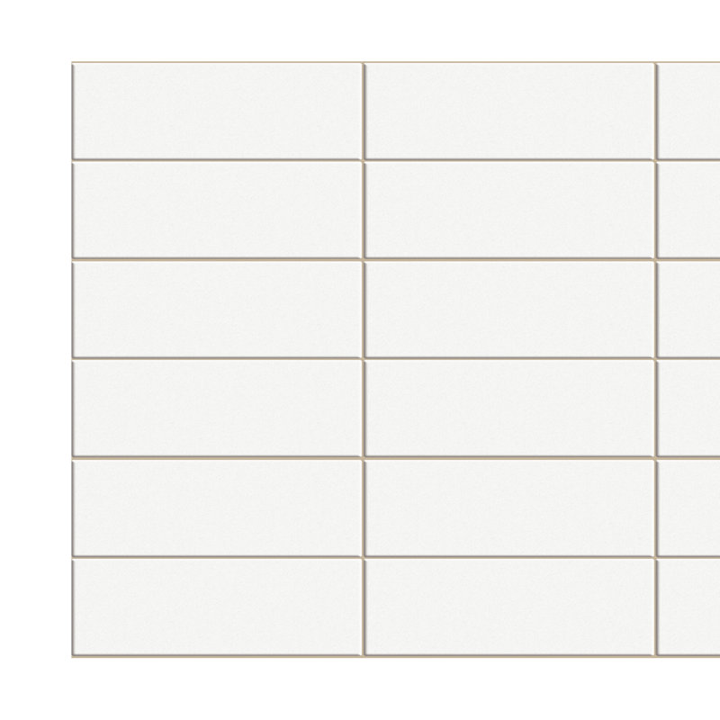 Panneau mural 3D 19 po x 38 po (paquet de 10), Blanc / Beige