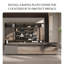 Bureau 94,49 po moderne en forme de L à panneau de particules brun foncé-1952960744
