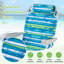Chaise de plage pliable 1 pièce avec porte-gobelet et poches de rangement pour l'extérieur