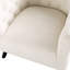 Fauteuil tonneau Gerdeen de 68 cm de large, recouvert de velours Teddy capitonné et doté de pieds en bois-1702981546