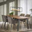 Disalvo Acacia Rectangular Wood Top Dining Table