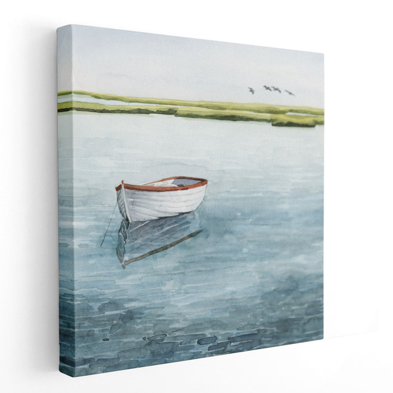 Anchored Bay I - reproduction d'art sur toile, H 40 po x l 40 po