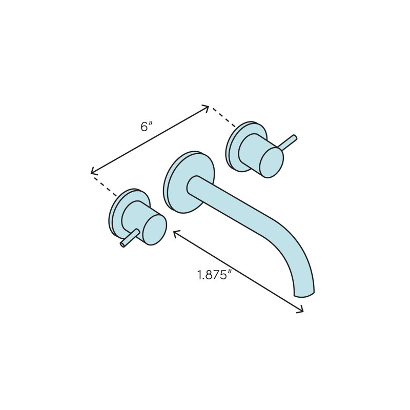 2-handle Bathroom Faucet with Drain Assembly
