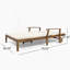 Double chaise longue de patio avec coussin-1442024952