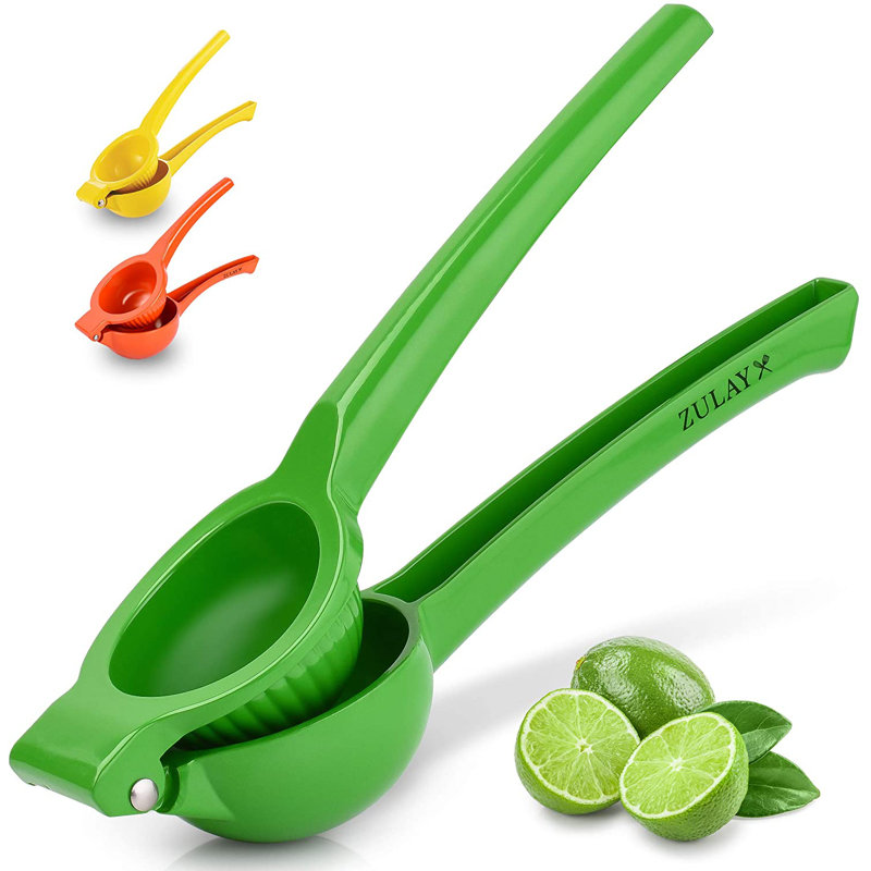 Green Aluminum Manual Citrus Lime Squeezer