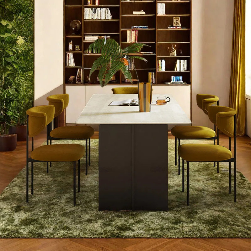 Table de salle à manger rétro, H 29,53 po x L 62,99 po x l 31,5 po