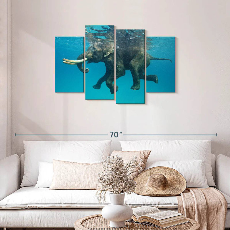 Brampt Swimming Asian Elephant