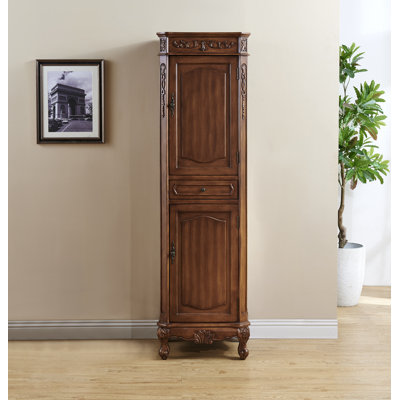 Traditional Manufactured Wood Linen Cabinet