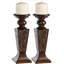 Ensemble de 2 porte-bougies pilier-171924809