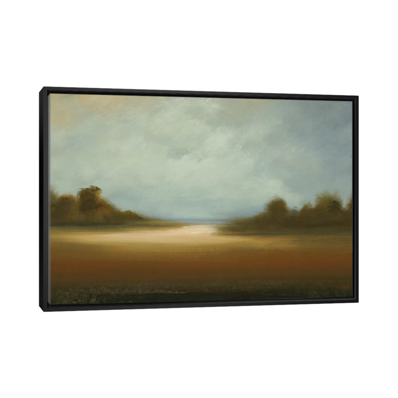 «Peaceful Vista» par Lisa Ridgers - impression sur toile tendue, H 18 po x l 26 po x P 1,5 po, Toile avec cadre noir