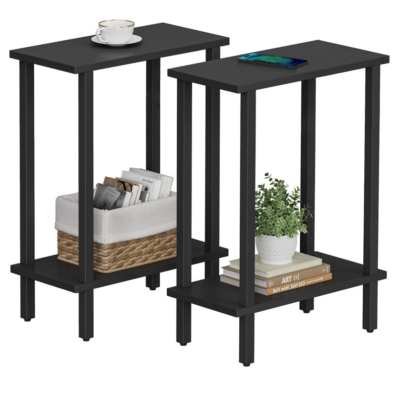 Side Table Set, Black, Black