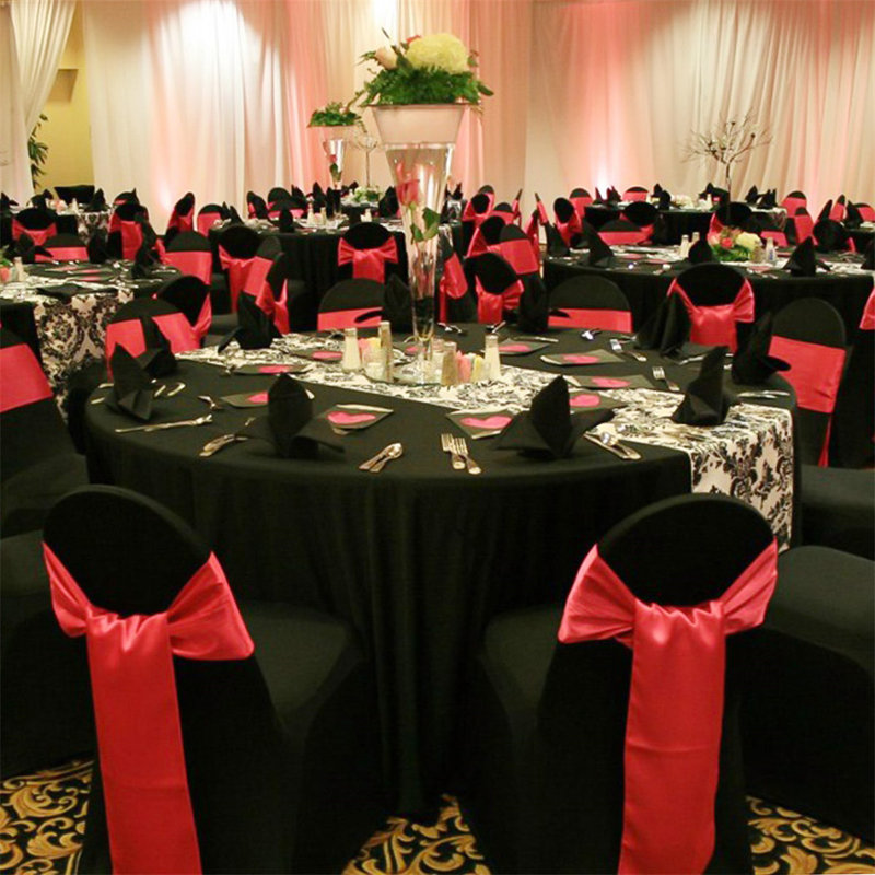 Polyester Chair Covers, Black