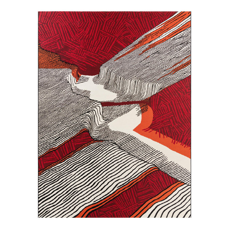 Echo Hower Indoor/Outdoor Area Rug, Rectangle 9' x 12'