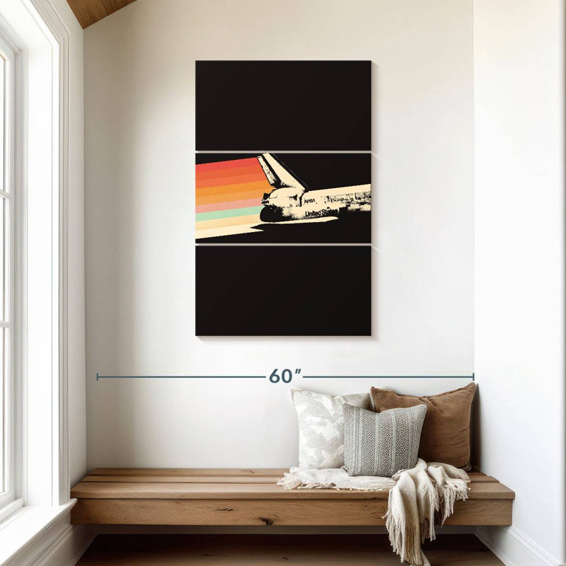 Oberle Spaceship Rainbow, 45" H x 28" W