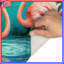 Tapis de bain flamants roses avec fleurs-2055168411