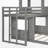 L - Shape Twin Over Full Bunk Bed-100764090