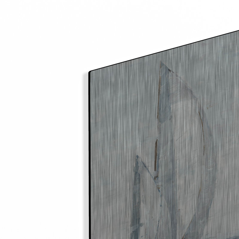 Luxe Metal Art «Gray Seas II» par Ethan Harper, Met «Gray Seas II» par Ethan Harper, H 24 po x l 12 po