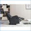 Fauteuils inclinables | Fauteuil inclinable électrique avec contrôle facile | Siège compact compact | Tissu gris foncé-2013806104