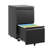 2 Drawer Mobile File Cabinet with Lock and Removable Hanging File Bar, Fully Assembled Except Wheels-1548610372
