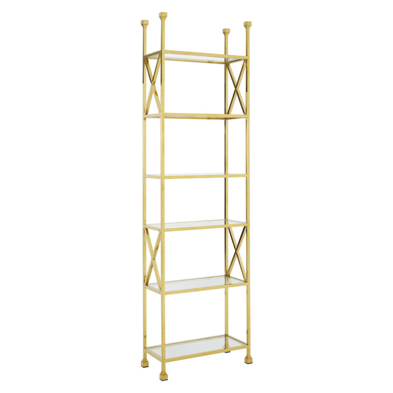Blackmer 230cm H x 65cm W Glass Standard Bookcase