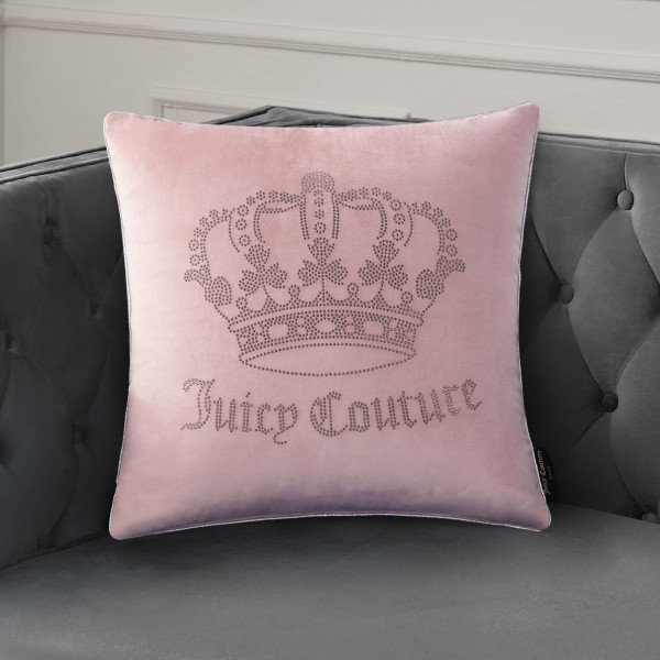 Juicy Couture Gothic Rhinestone Decorative Pillow Juicy Couture