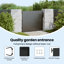 Double Gate with Lock-837626424