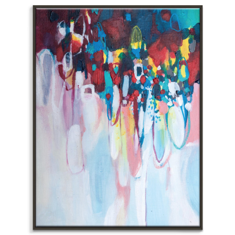 Amanda Morie - Painting on Canvas, 102cm H x 76cm W, Black Floater Framed